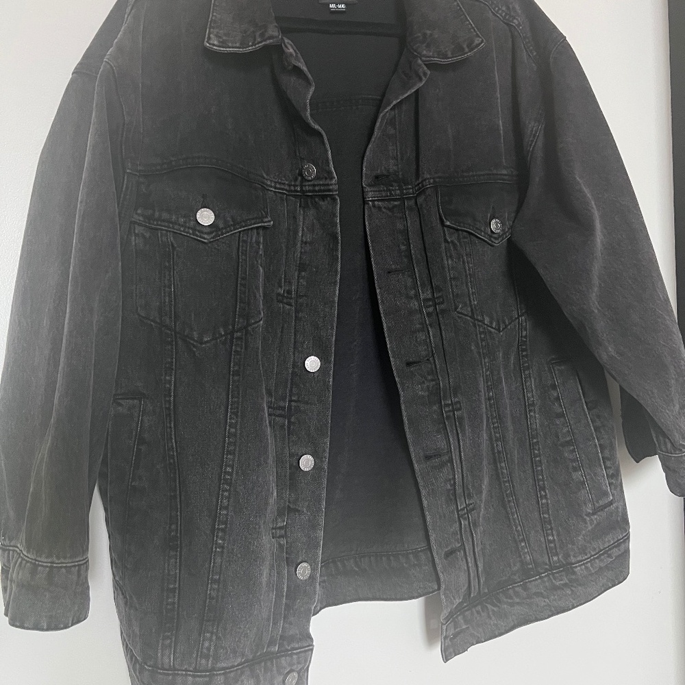 BDG Oversized Black Wash Denim Jacket, Women's M-L